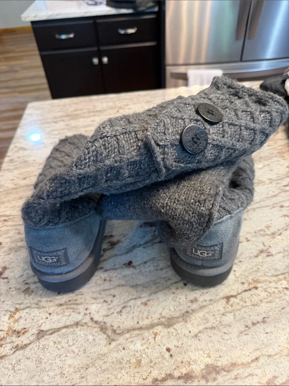 UGG knit suede